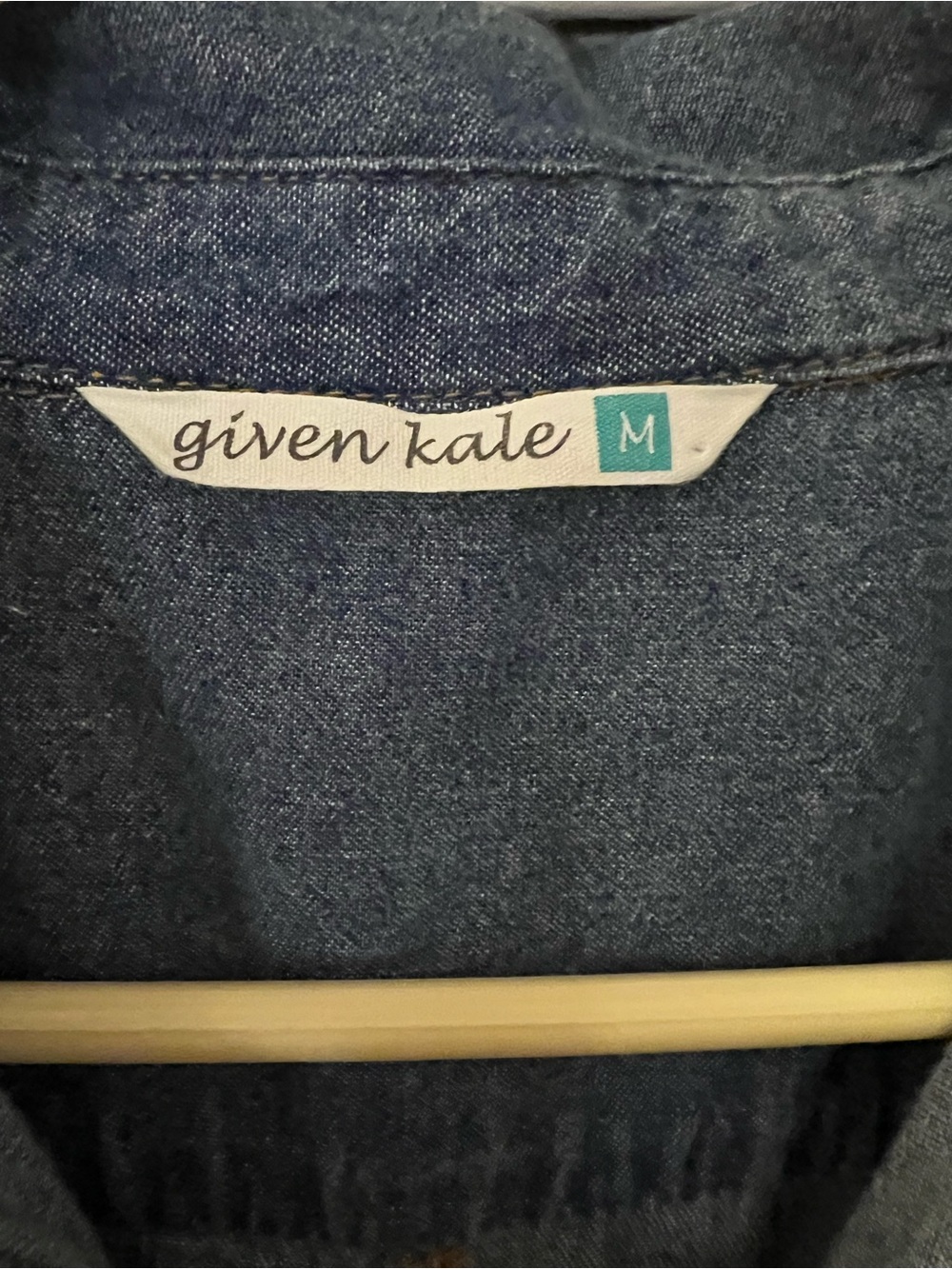 NEW Given Kale Blue Jean Dress Medium - boutique brand - Picture 5 of 8